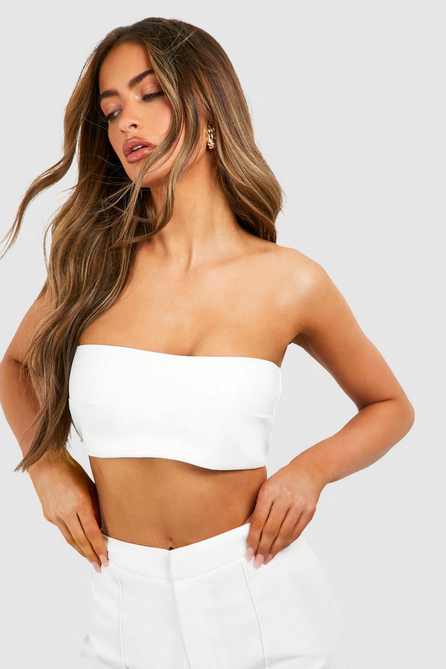 Cream Bandeau Top