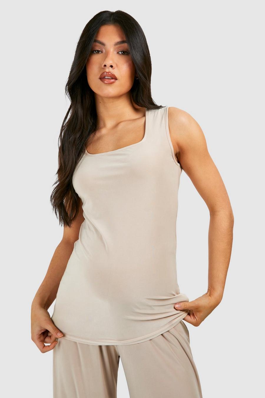 Stone Maternity Soft Touch Square Neck Vest Top image number 1