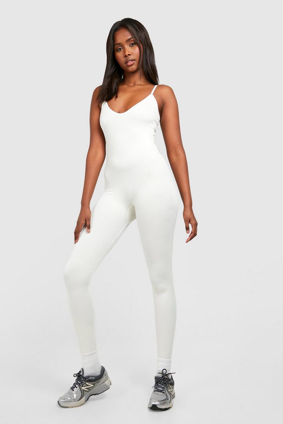 Stone Seamless Contrast Unitard