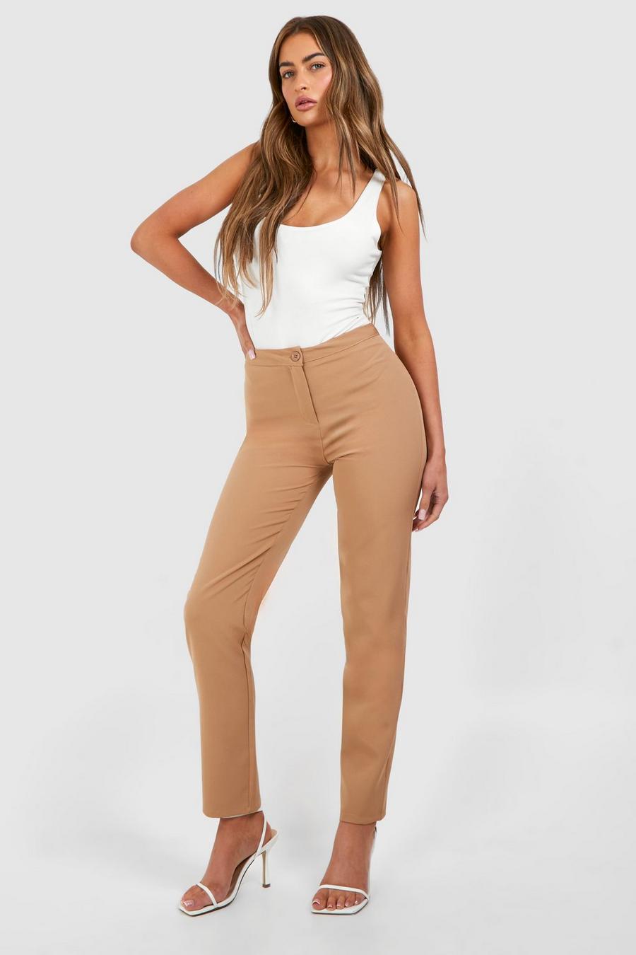 Tan Skinny Tailored Trousers  image number 1