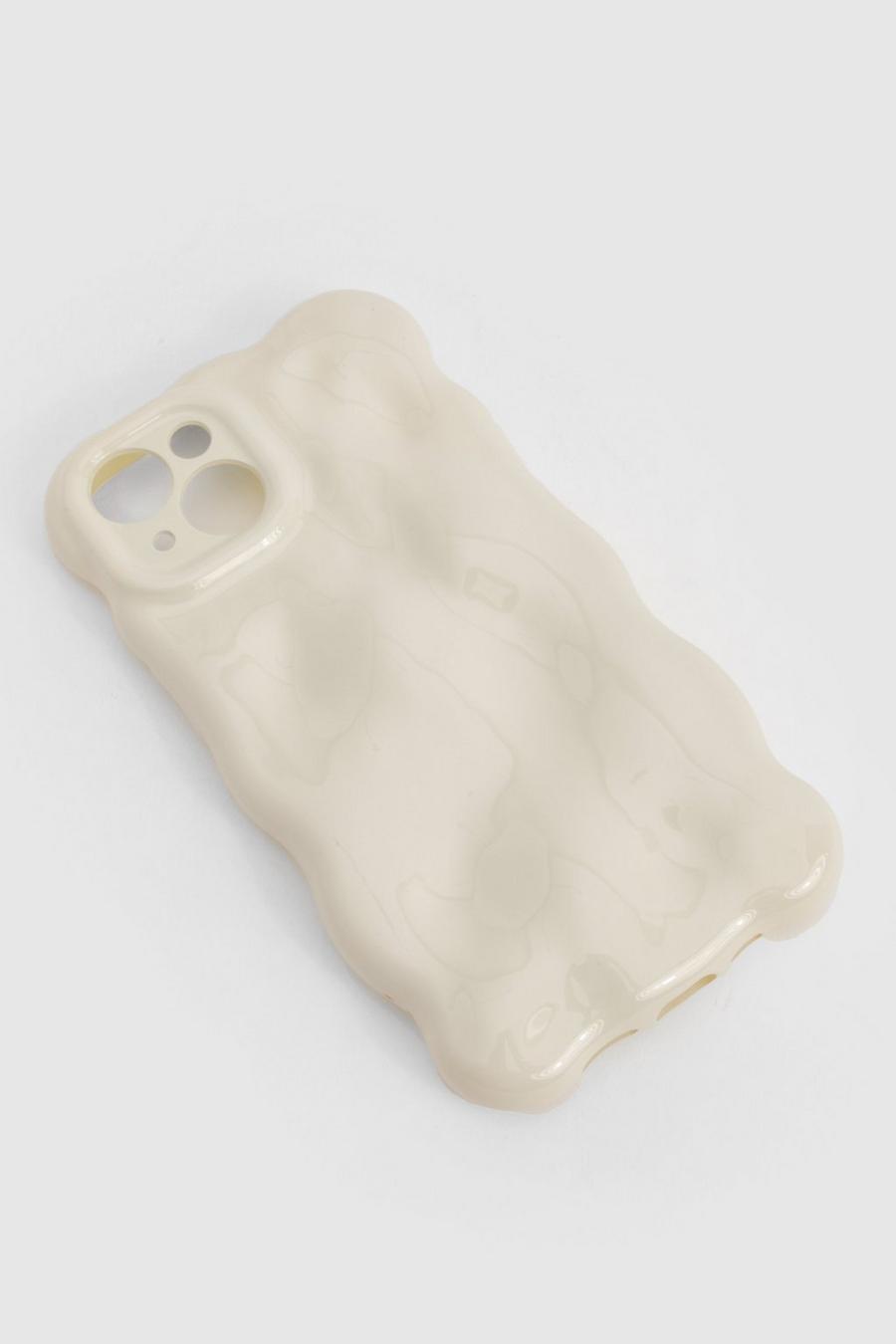 Pearlised Wavy Phone Case, Pearl