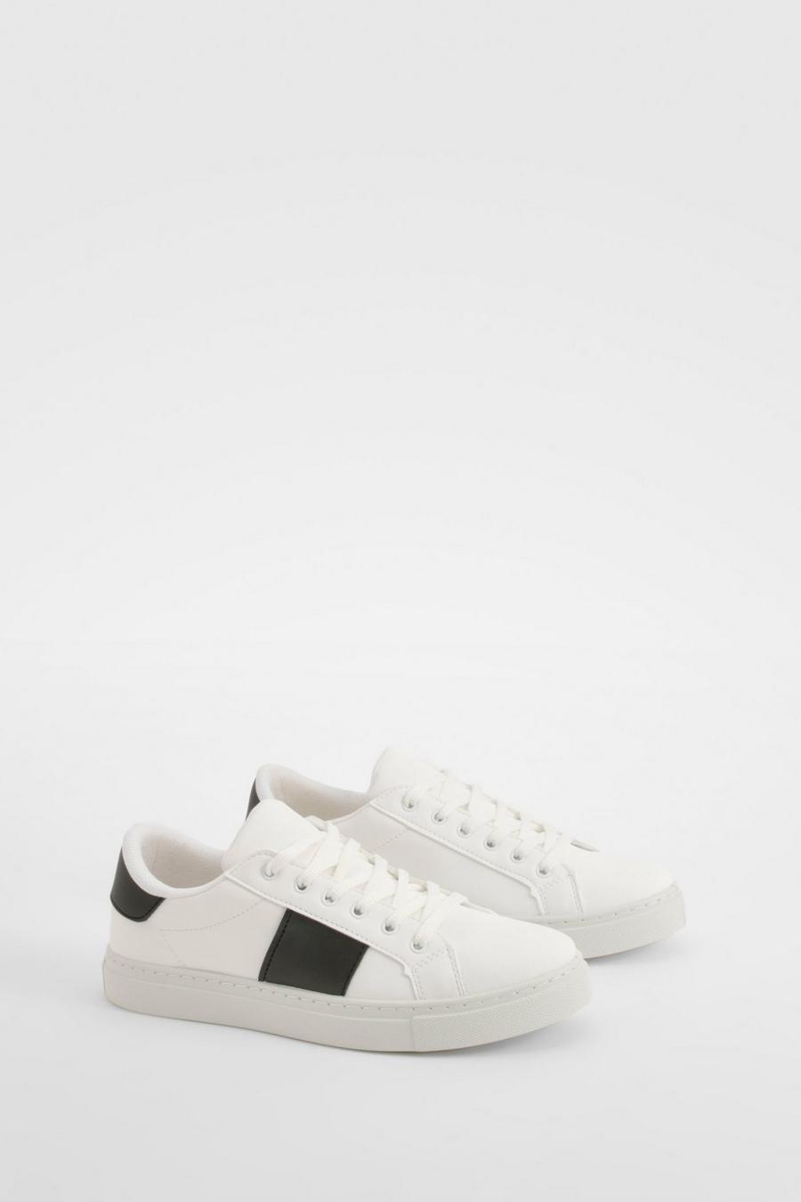 Black Panel Detail Trainers