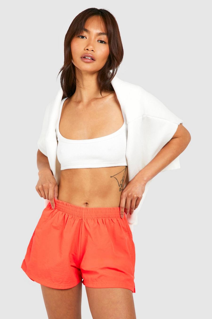Neon-coral Runner Shorts
