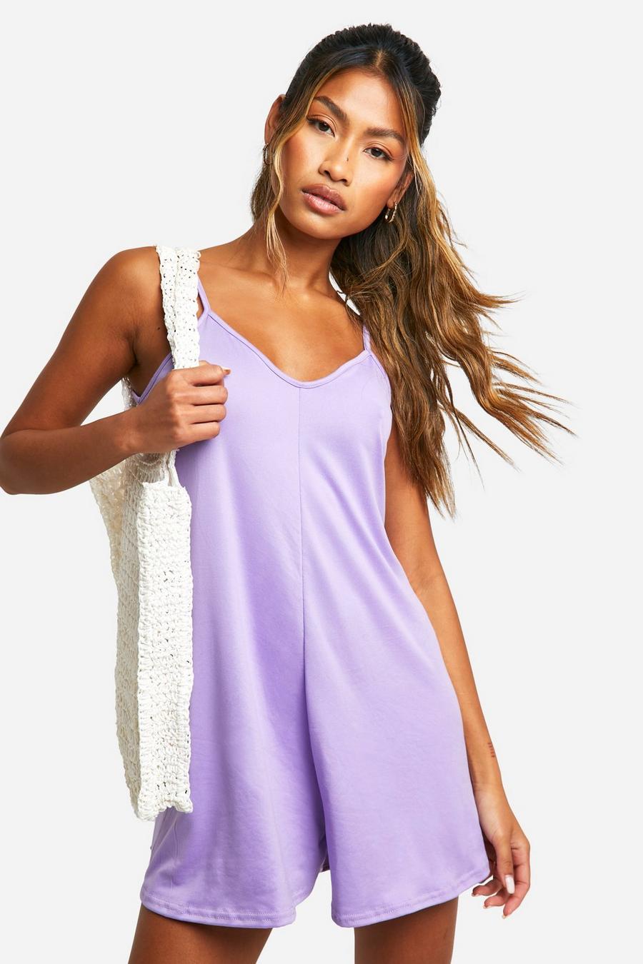 Lilac Supersoft Cami Swing Playsuit image number 1