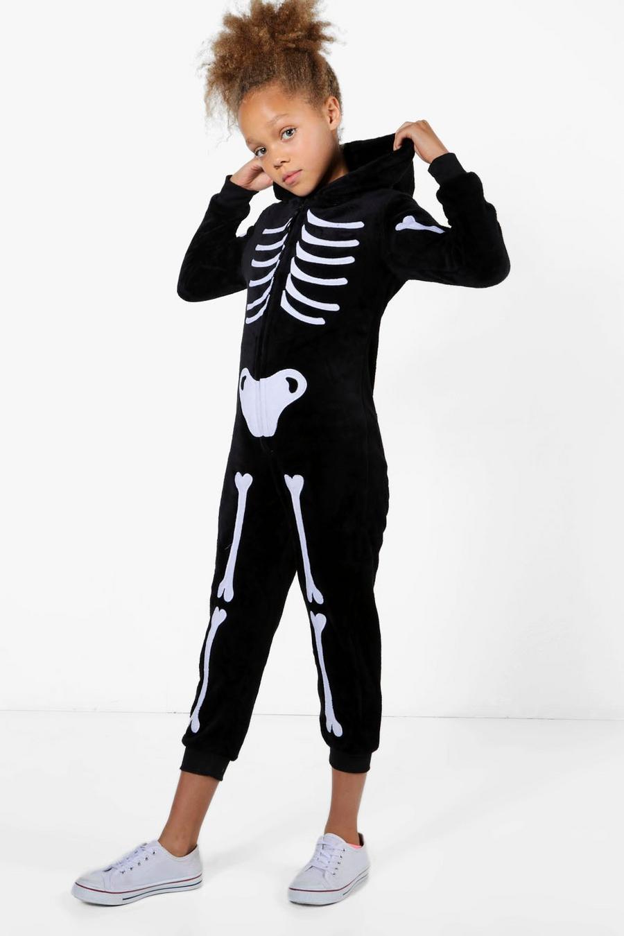 Mädchen Skelett Halloween-Einteiler image number 1