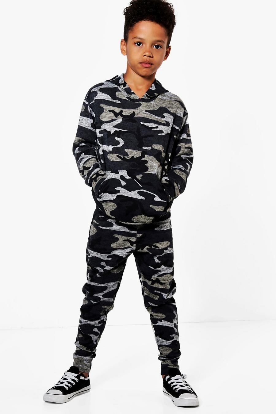 Jungen Trainingsanzug mit Camouflage-Print image number 1