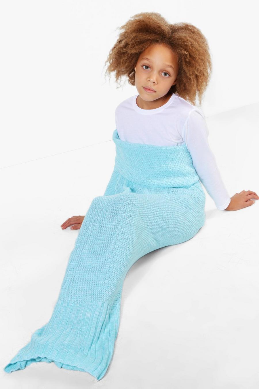 Aqua Girls Mermaid Tail Blanket image number 1