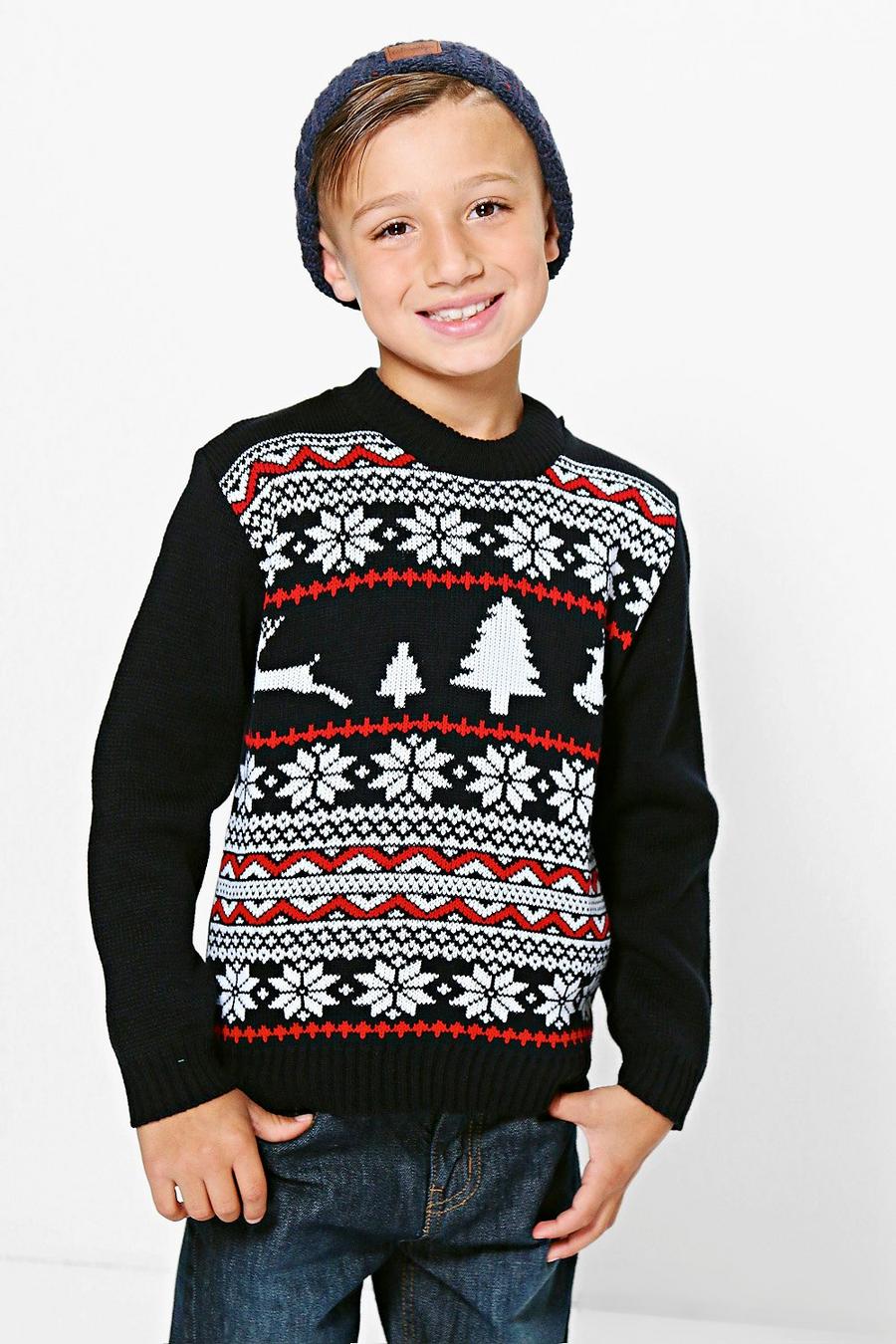 Boys Fairisle Christmas Sweater image number 1