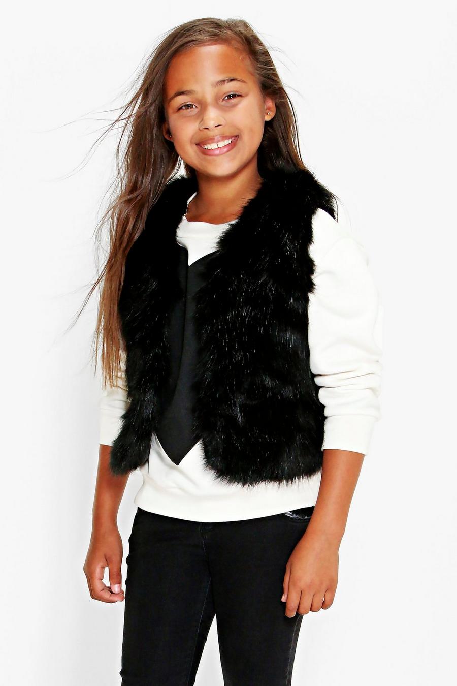 Girls Supersoft Faux Fur Vest image number 1