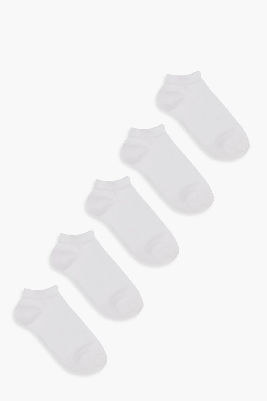 Pack de 5 pares de calcetines para zapatillas deportivas, Blanco image number 1