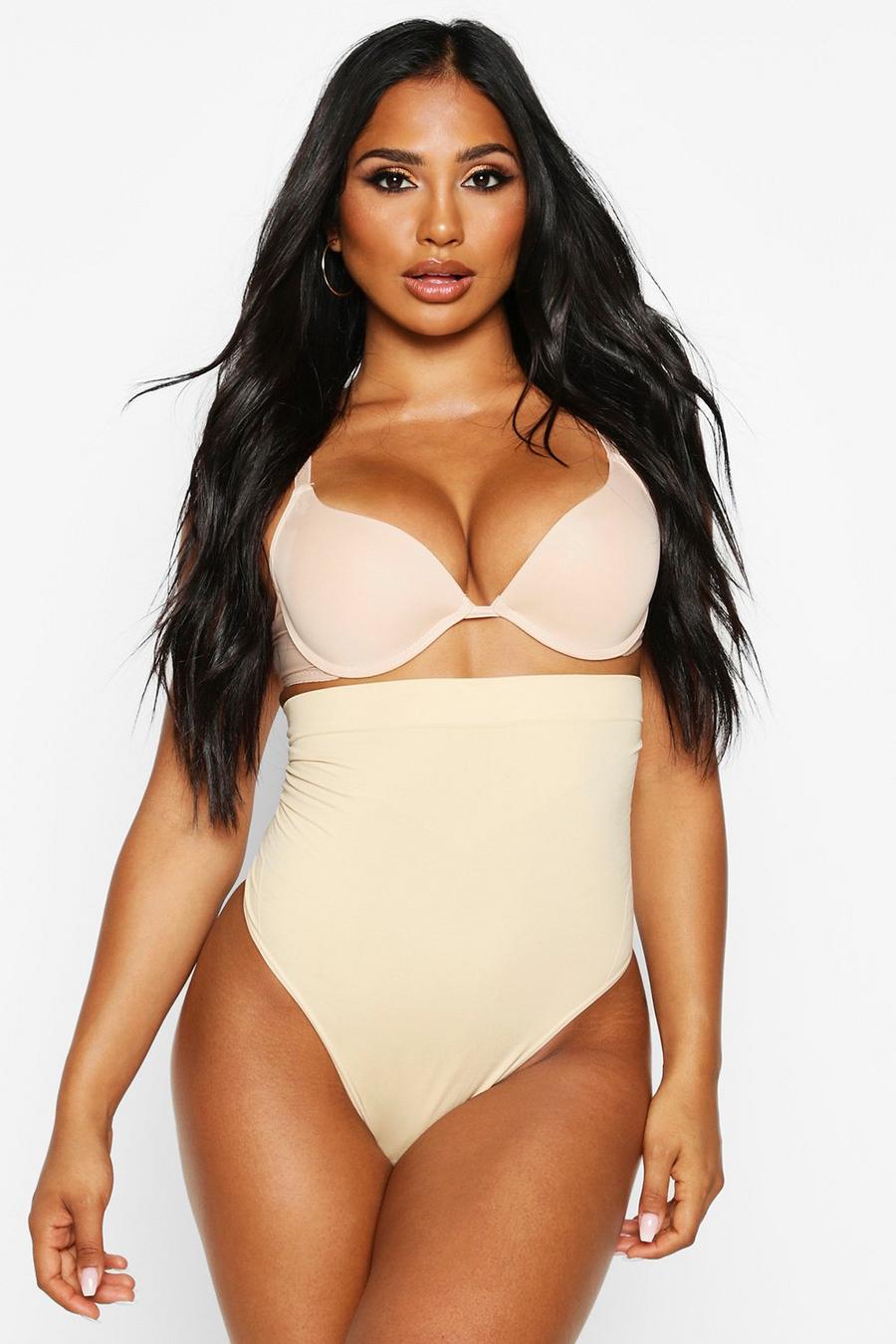 String taille haute gainant sans coutures , Nude