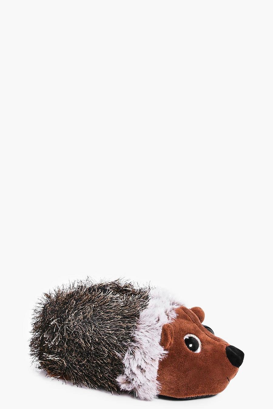 Brown Harriet Hedgehog Slippers image number 1
