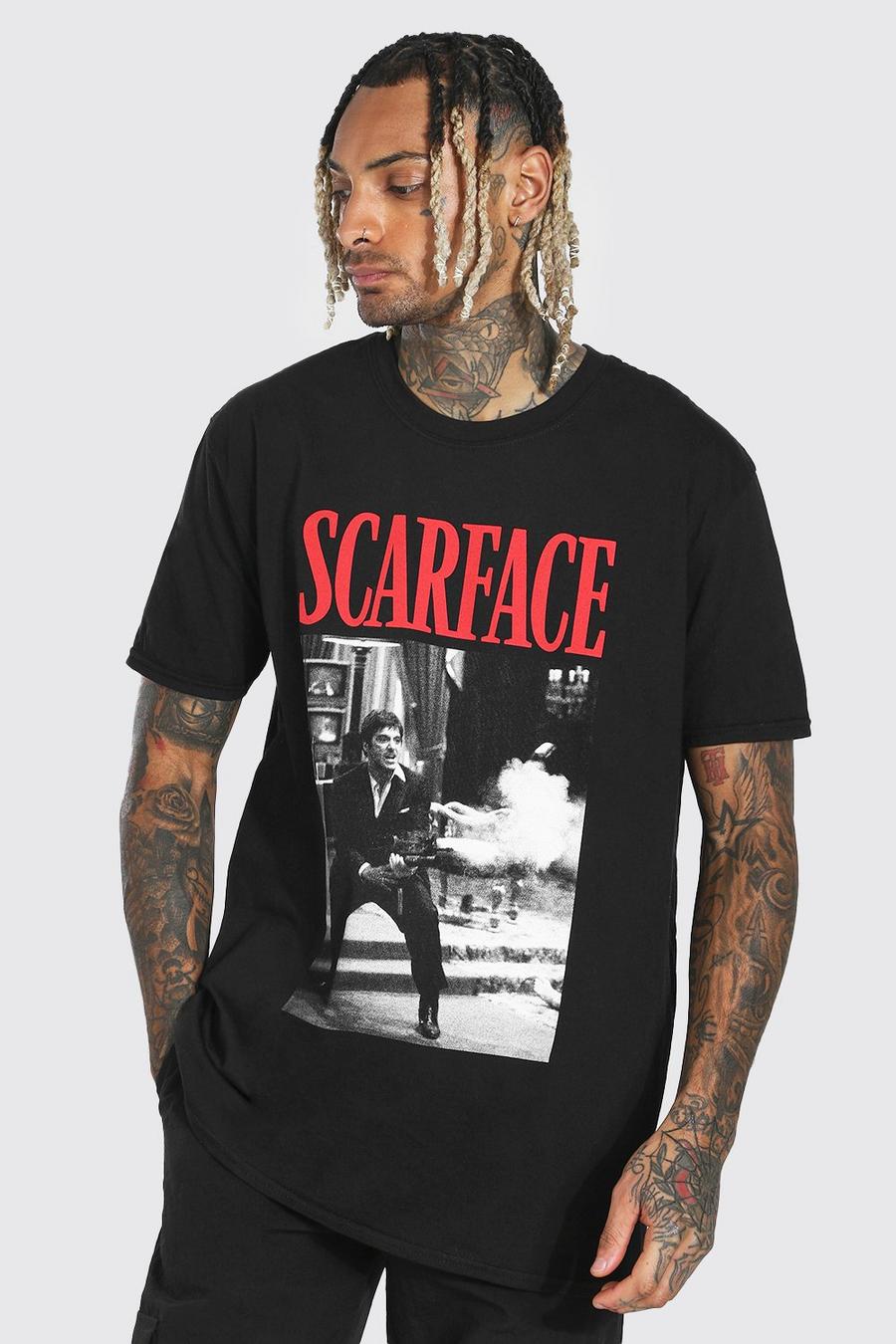 Black Oversized Gelicenseerd Scarface T-Shirt