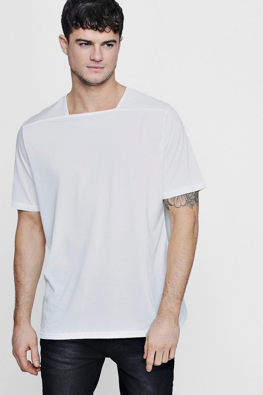 Collarless Square Neck T-Shirt image number 1