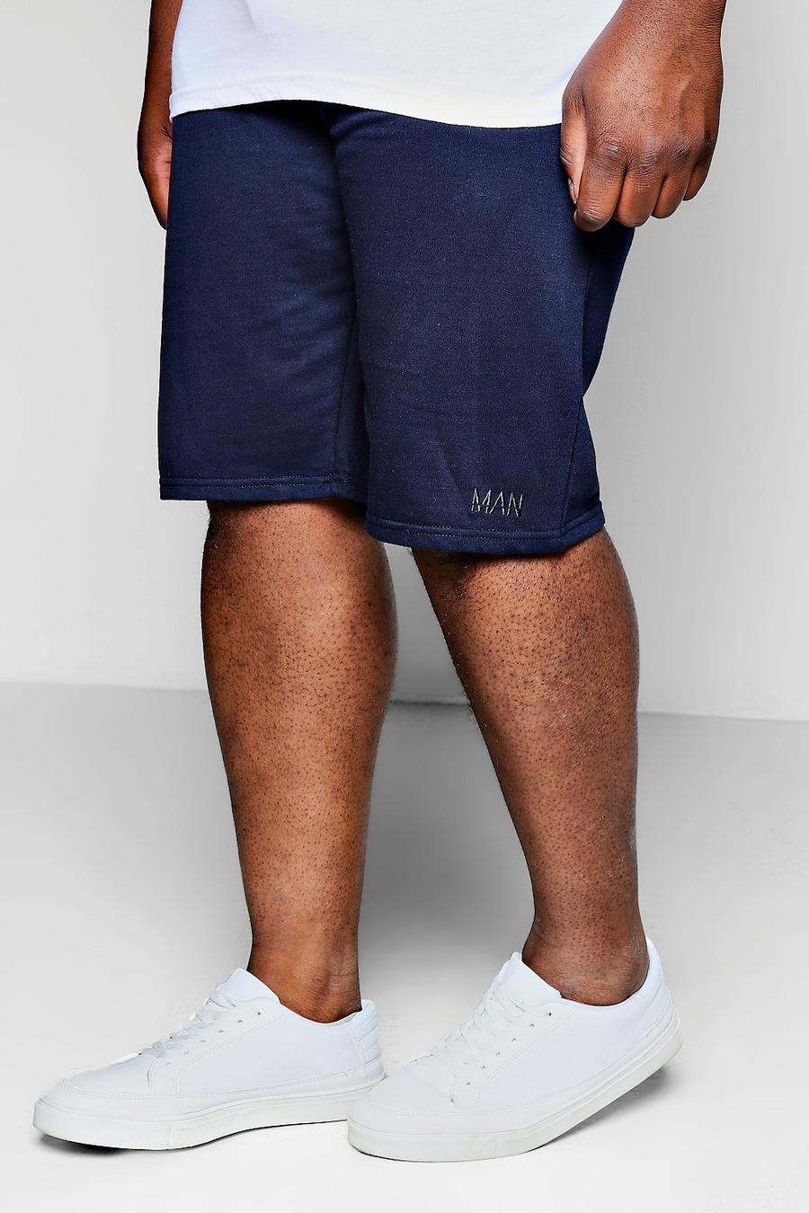 Pantalones cortos de baloncesto de punto MAN Big And Tall, Azul marino image number 1