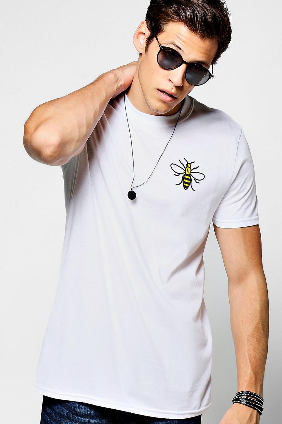 White Charity Manchester Bee Graphic T-Shirt image number 1