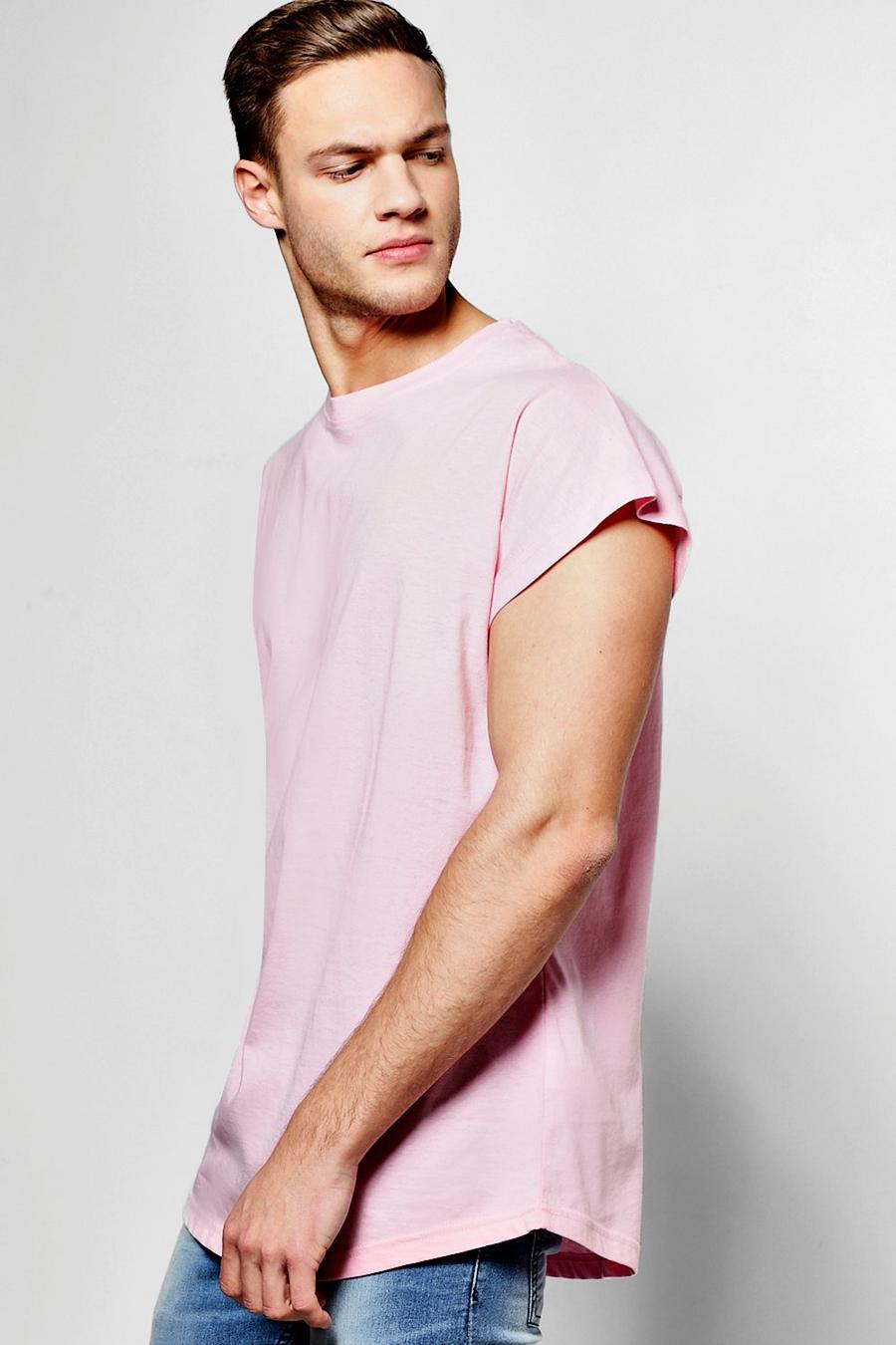 Pink Cap Sleeve T-Shirt image number 1