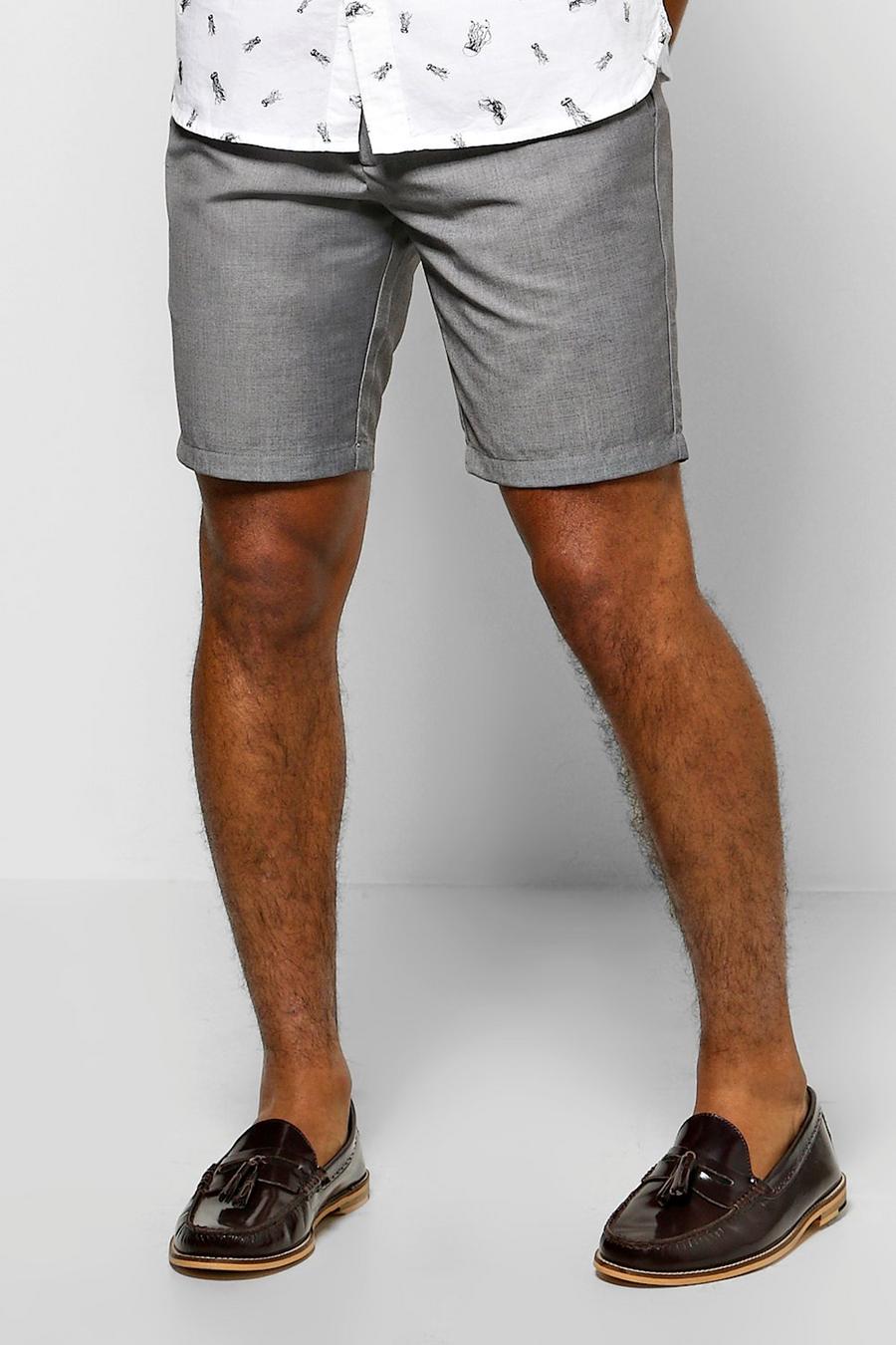 Grey Smart Tailored Shorts image number 1