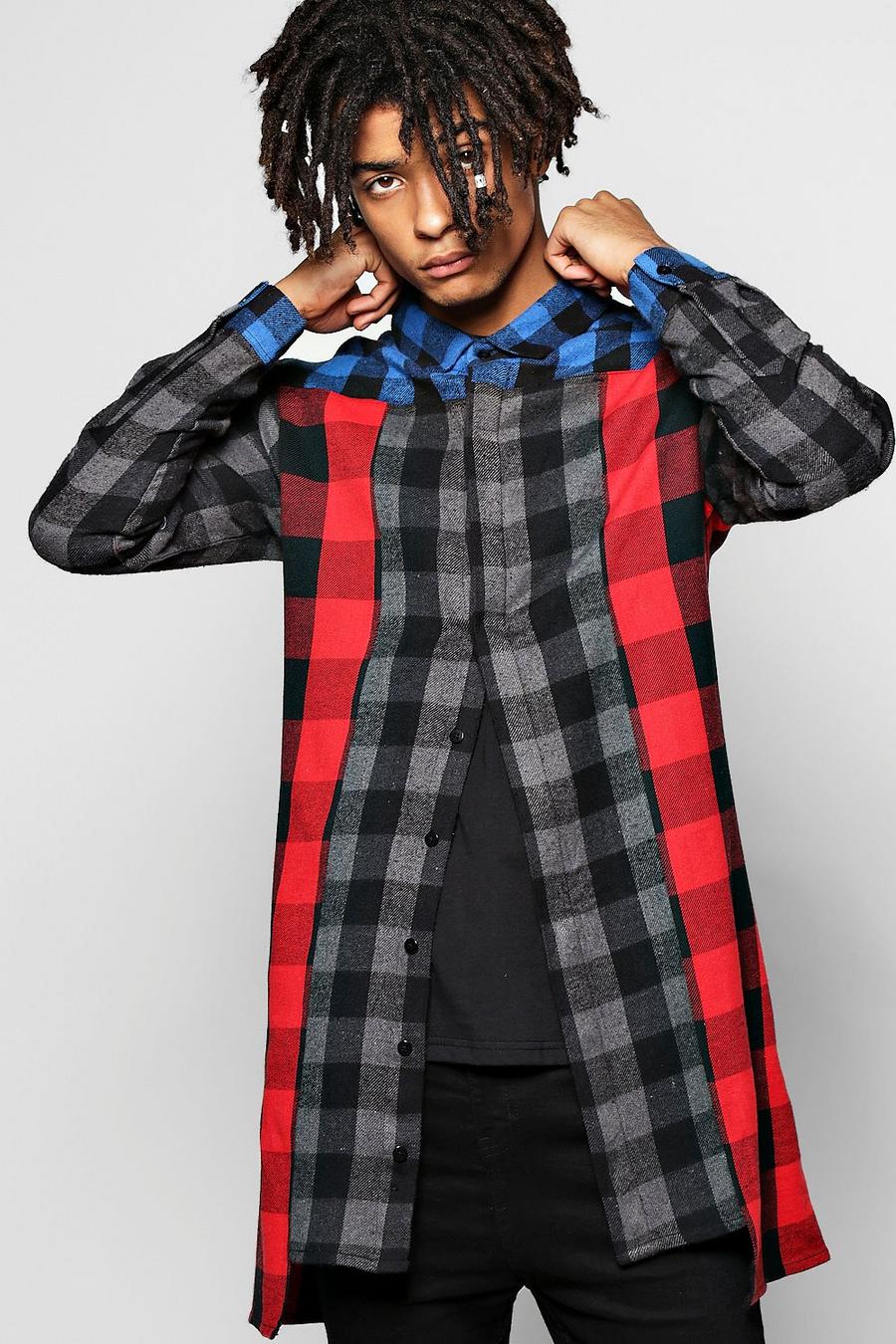 Contrast Panel Check Shirt image number 1