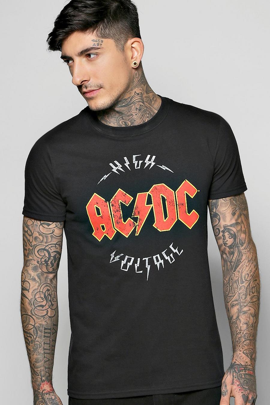 Black ACDC License T-Shirt image number 1