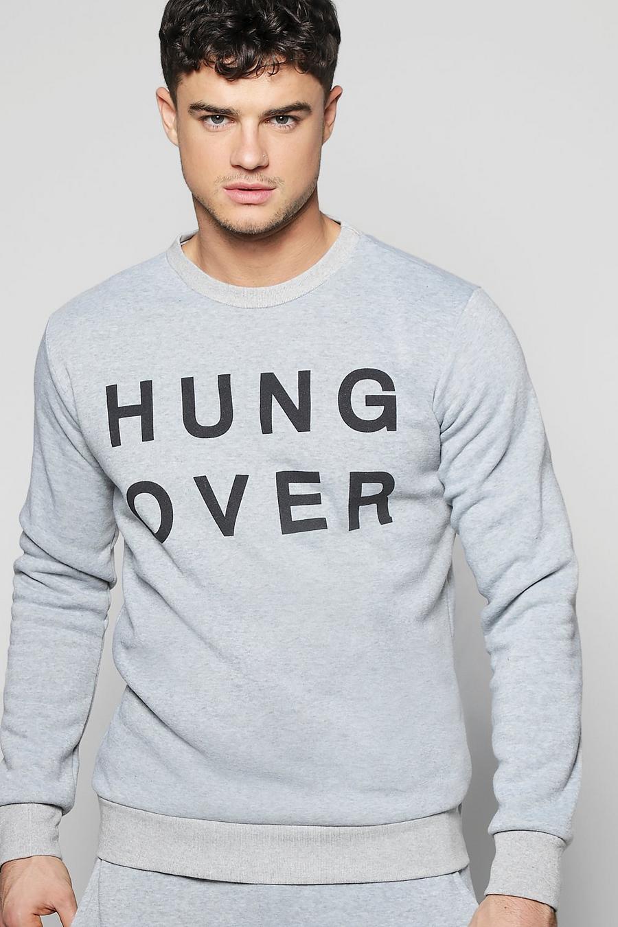 Hungover Print Crew Neck Lounge Sweater image number 1