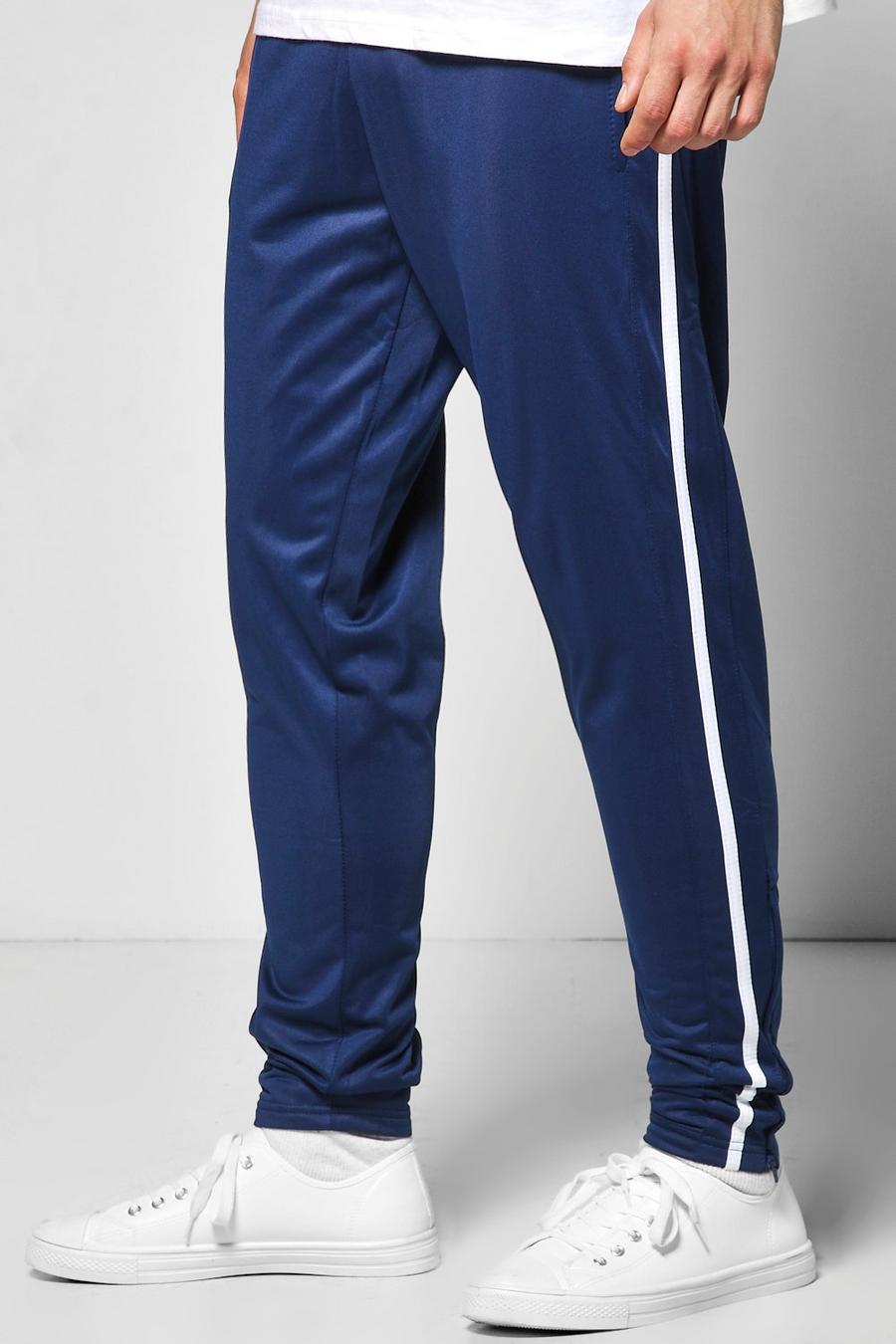 Blue Tricot Stripe Joggers image number 1