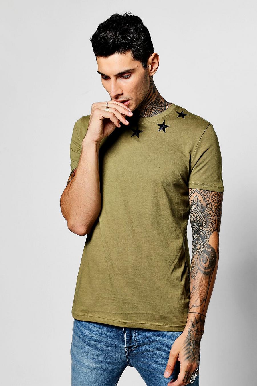 Star Embroidered T Shirt image number 1
