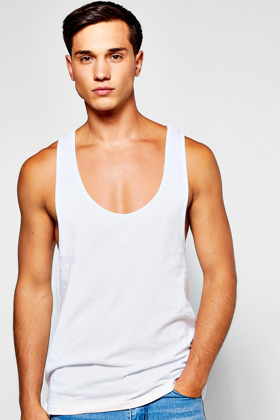 Racer Back Vest, White image number 1