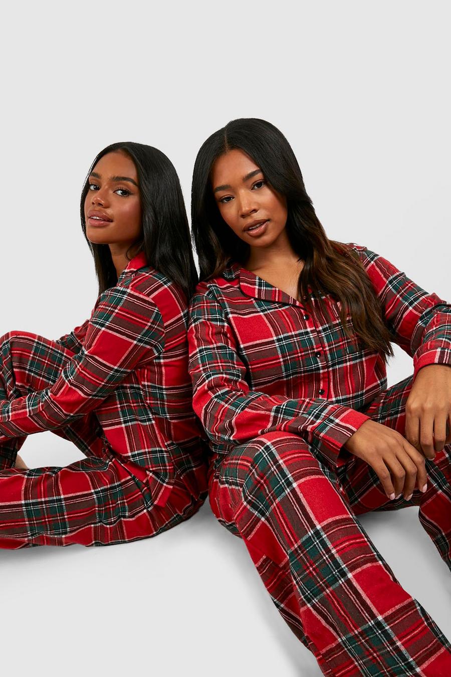 Red Mix And Match Flannel Check Pj Pants