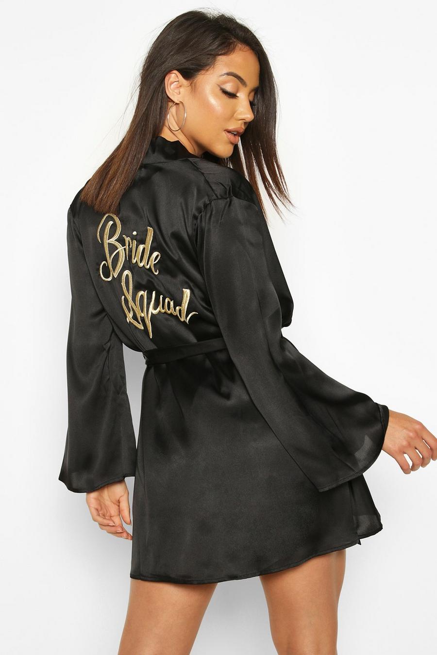 Bride Squad Metallic Embroidered Robe image number 1