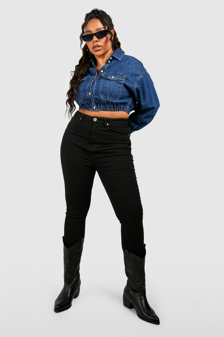 Black Plus Lauren Waisted Skinny Jeans