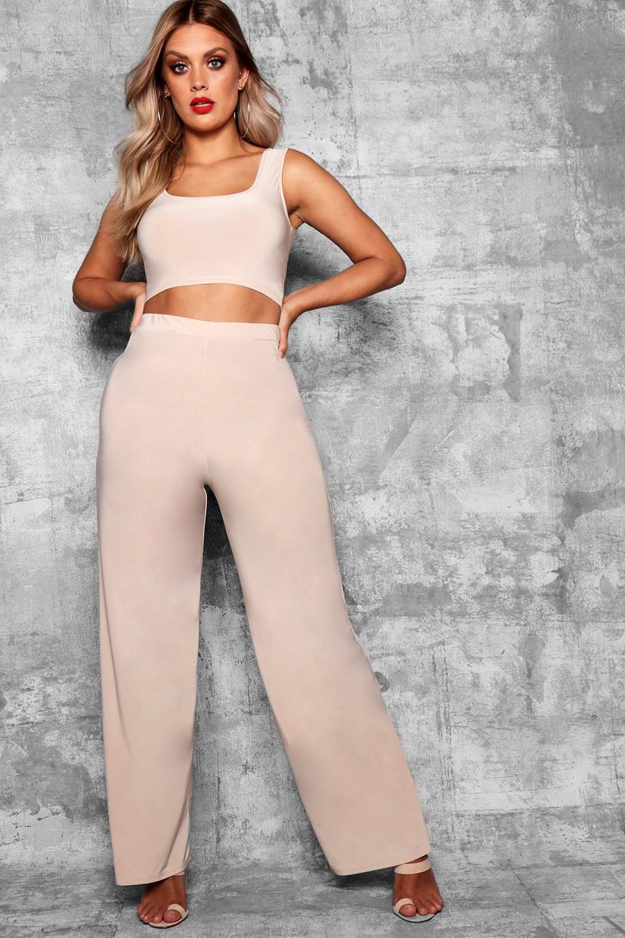 Stone Plus  Wide Leg Trousers image number 1