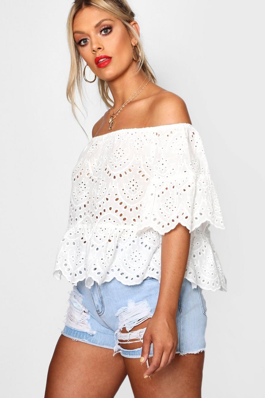 Plus Anglaise Off The Shoulder Top image number 1