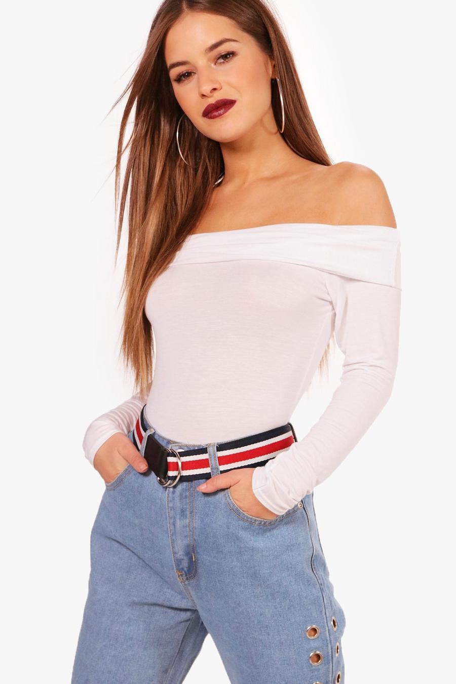 Petite  Off The Shoulder Bodysuit image number 1