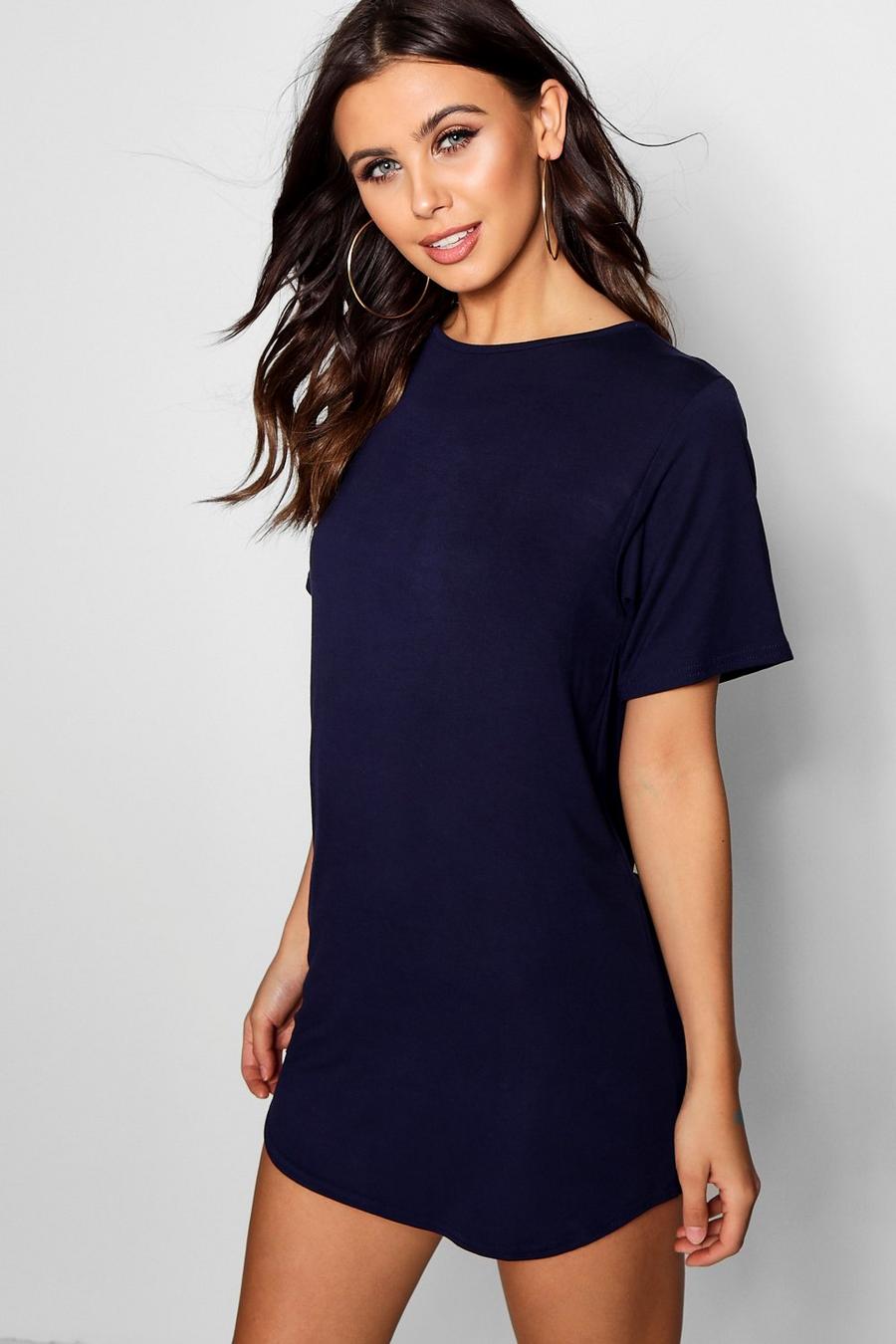 Petite T-Shirt-Kleid, Marineblau image number 1