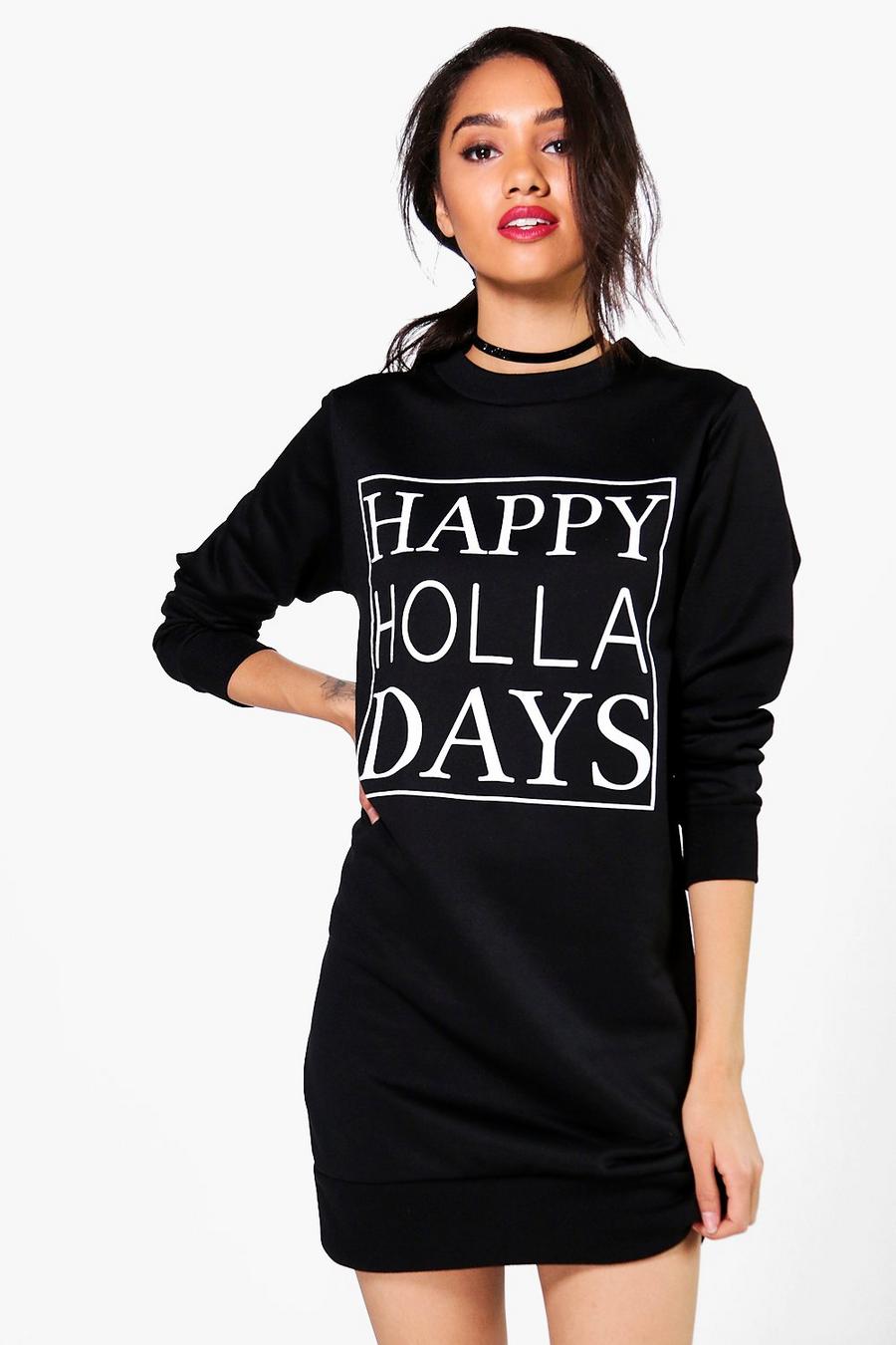 Petite Julia Christmas Novelty Sweat Dress image number 1