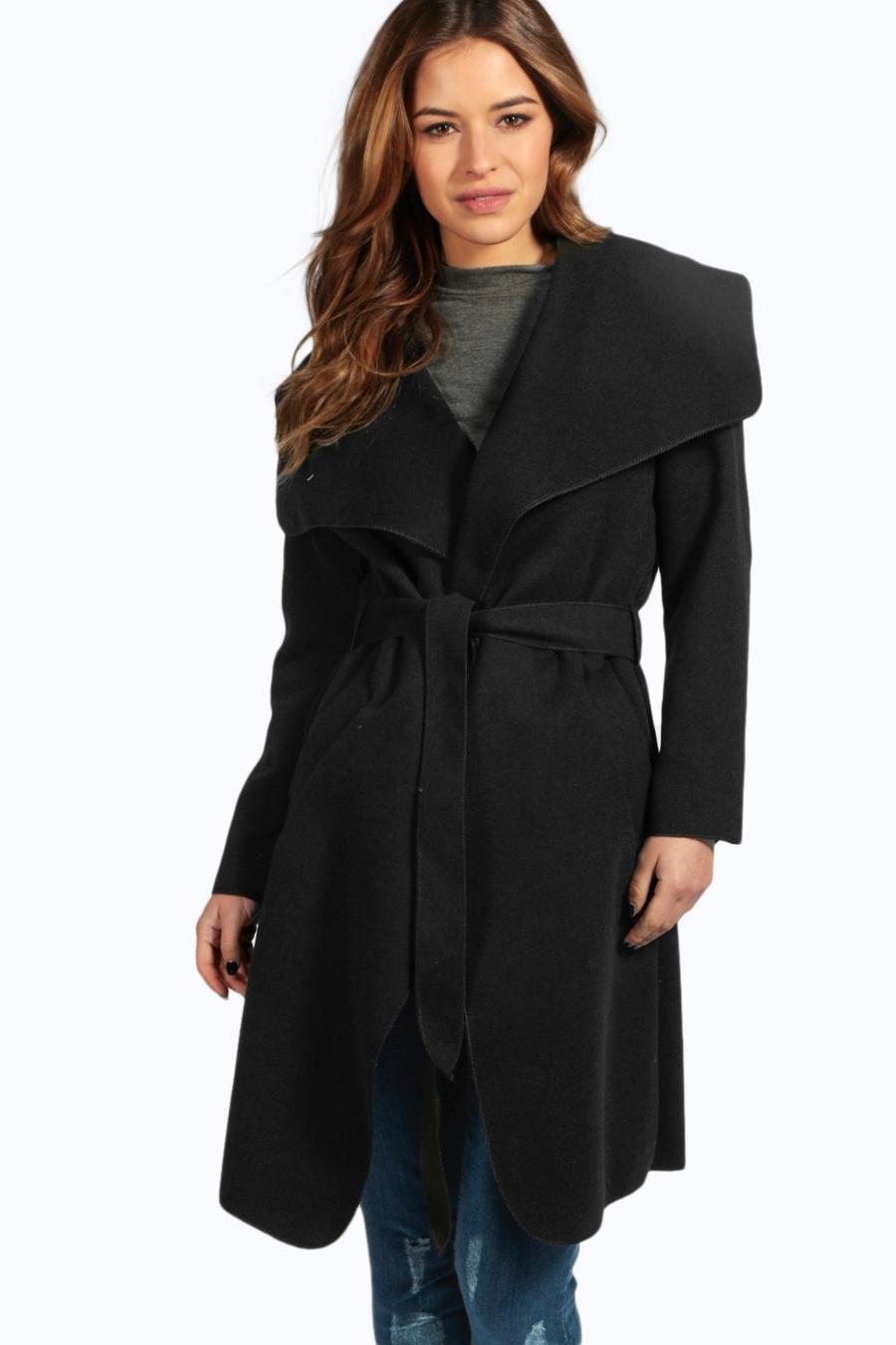 Petite Sinead Belted Shawl Collar Coat image number 1