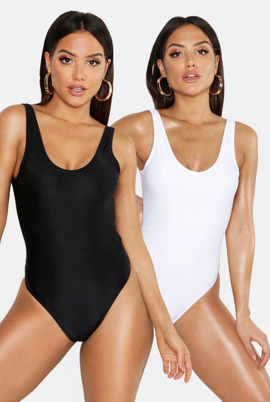 Black 2 Pack Swimsuit image number 1