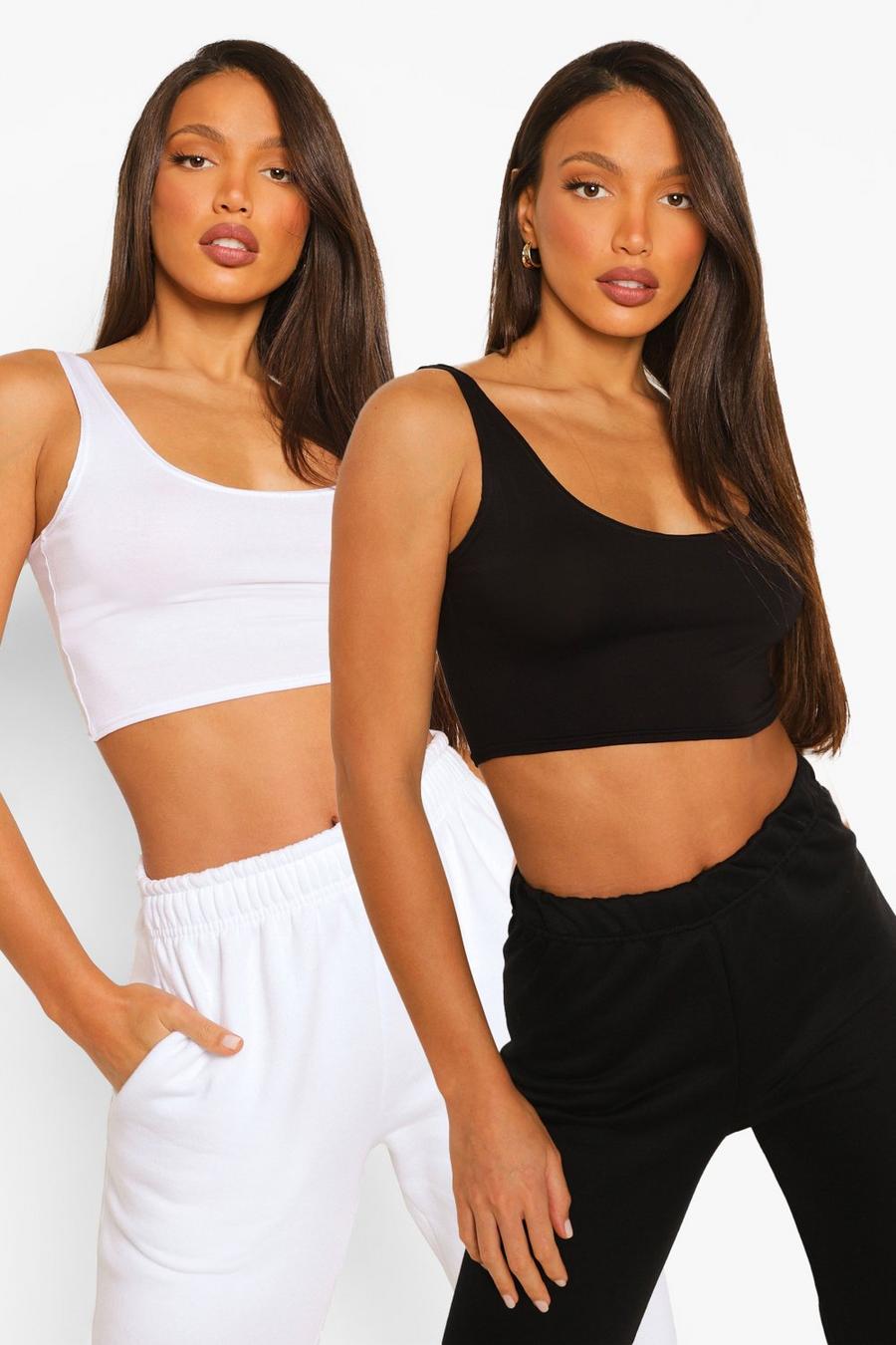 Multi Tall Crop tops (2-pack)