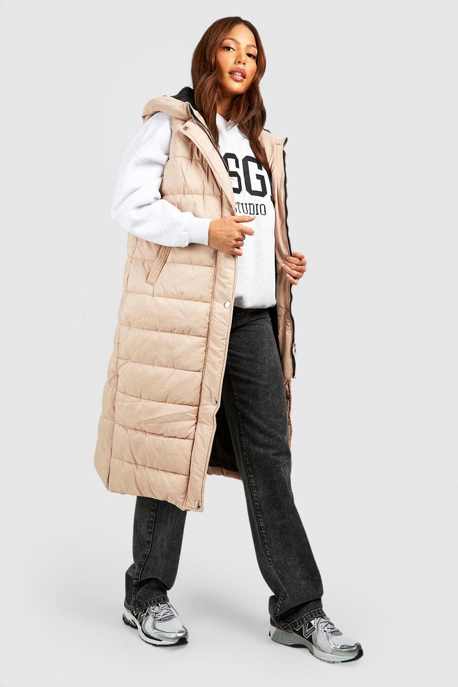 Stone Tall Mid Length Hooded Vest