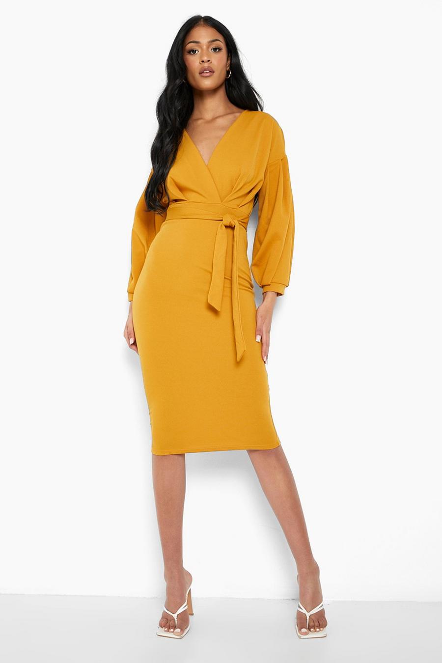 Amber Tall Recycled Off The Shoulder Midi Dress
