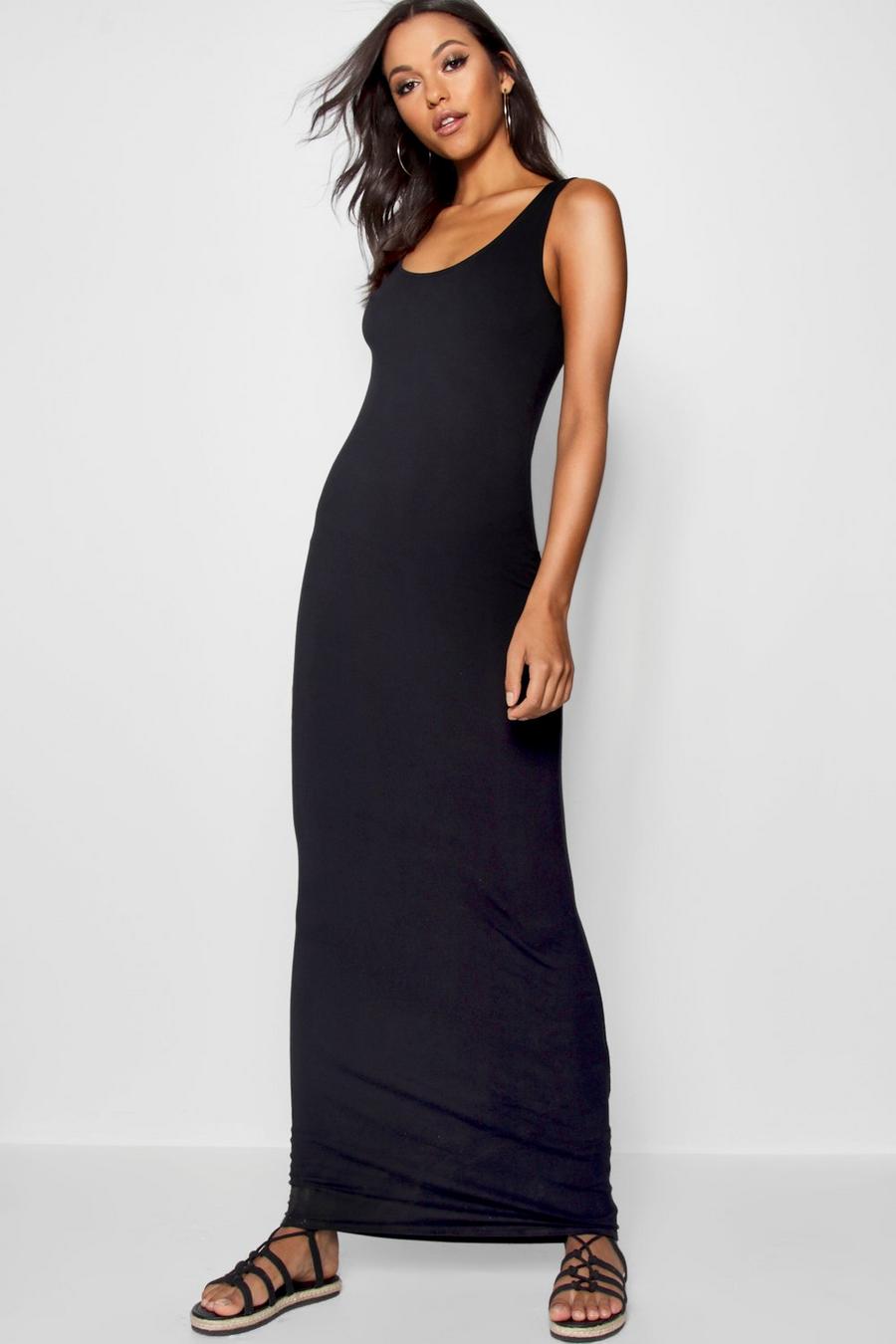 Black Tall Maxi Dress image number 1