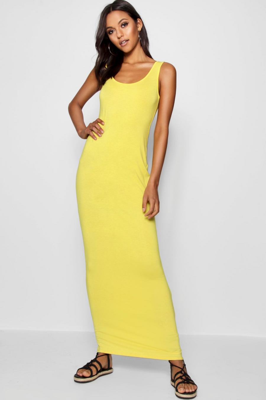 Robe maxi sable Tall, Jaune image number 1