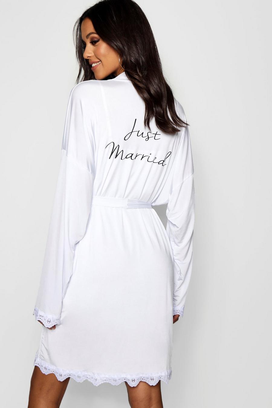 Robe de chambre nuptiale Just Married Tall image number 1