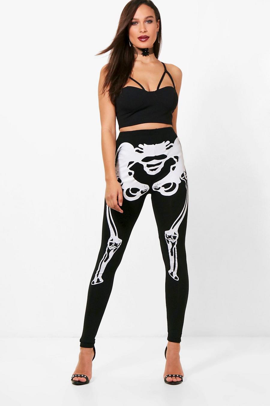 Tall Halloween Skeleton Leggings image number 1
