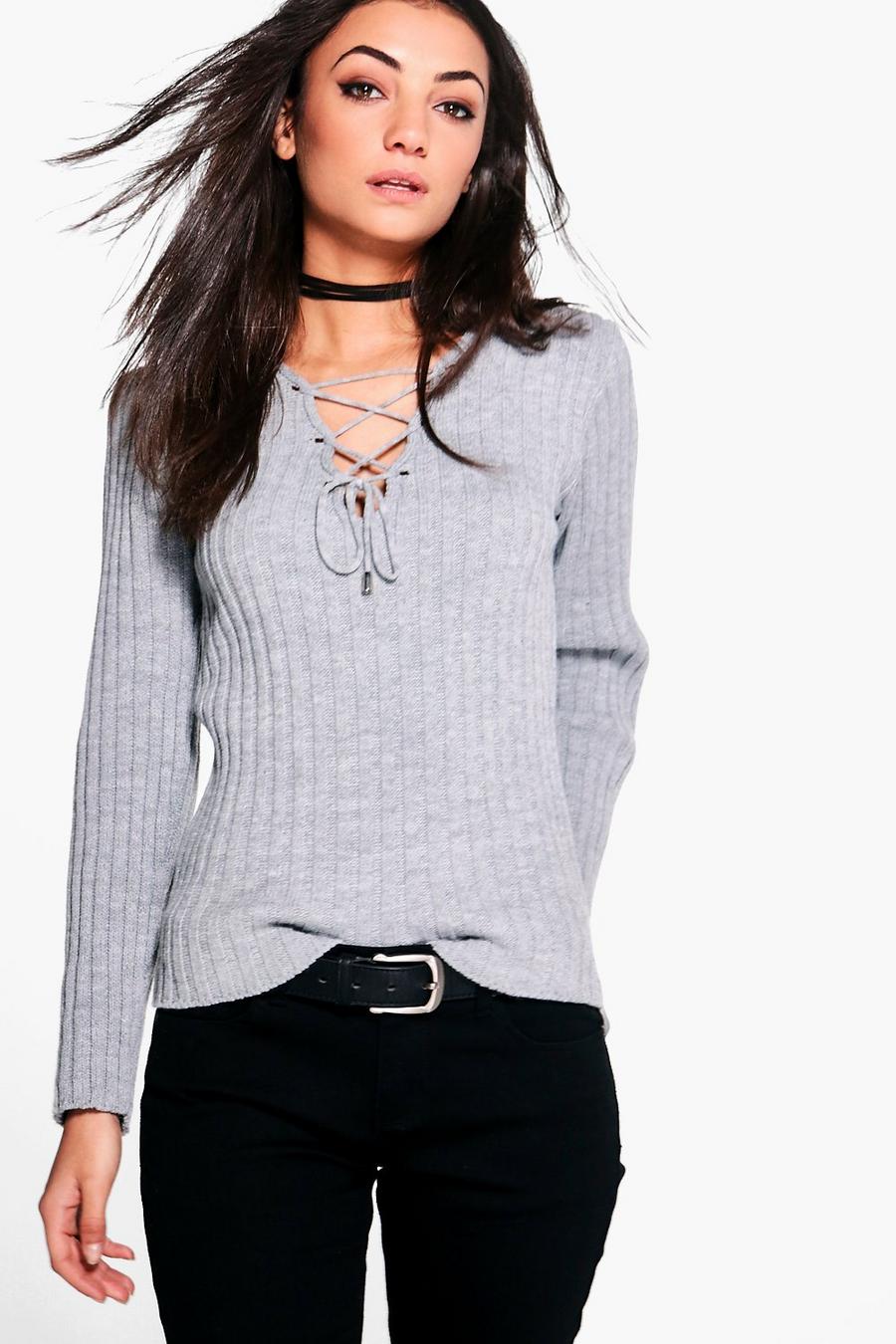 Tall Lace Up Jumper image number 1
