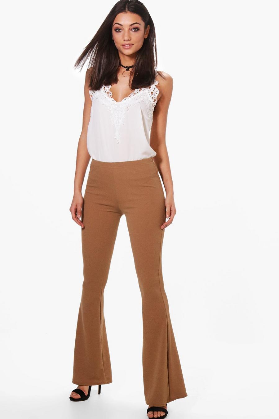 Tan Tall Basic Stretch Skinny Flares image number 1