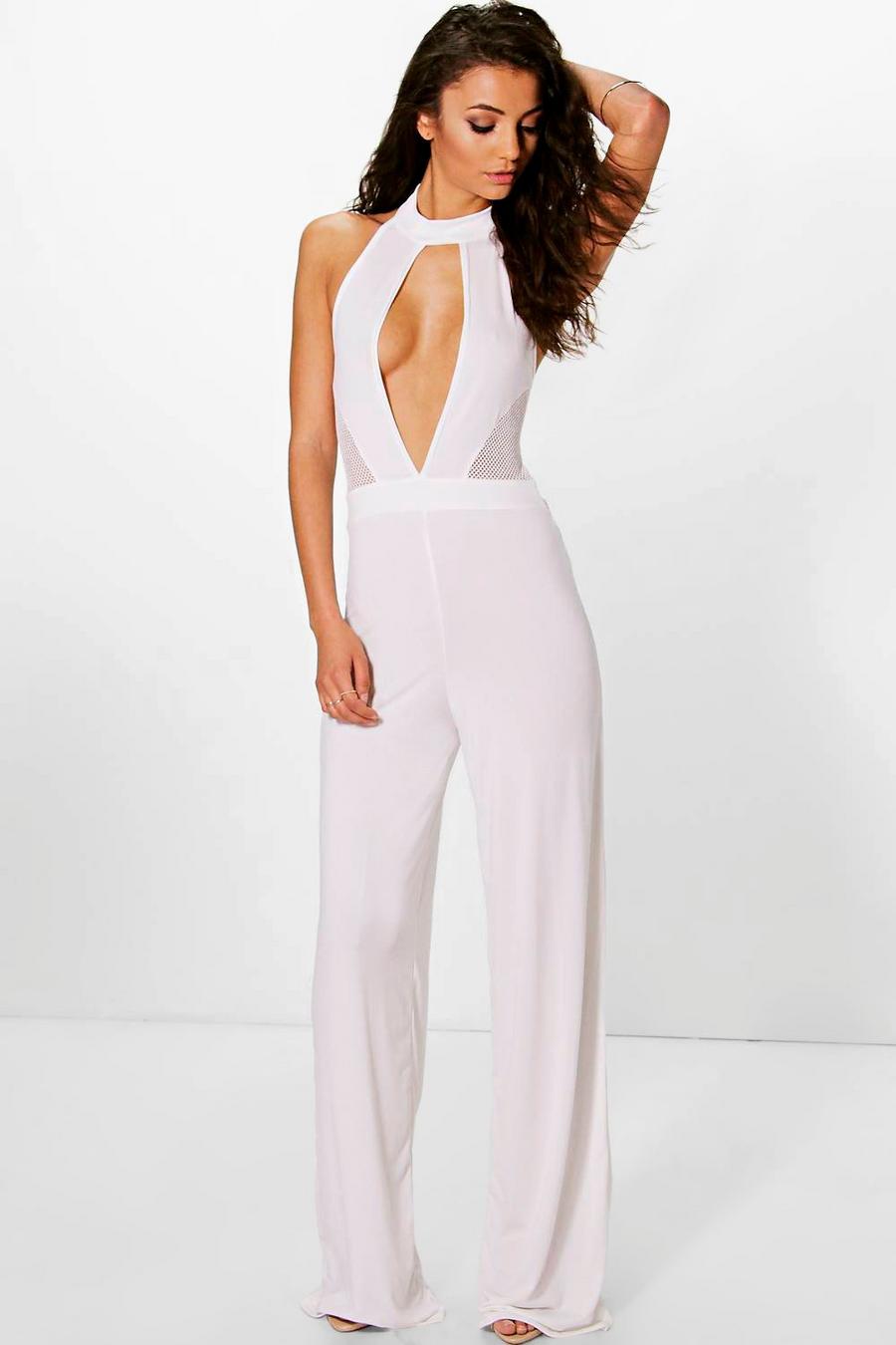 Tall Ana Mesh Cut Out Jumpsuit image number 1