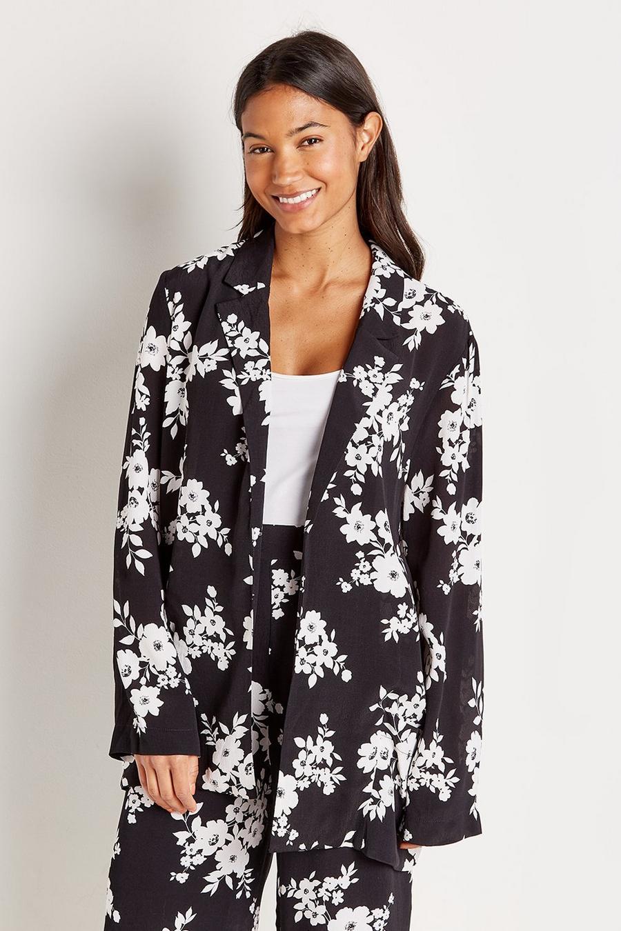 Shadow Floral Relaxed Jacket
