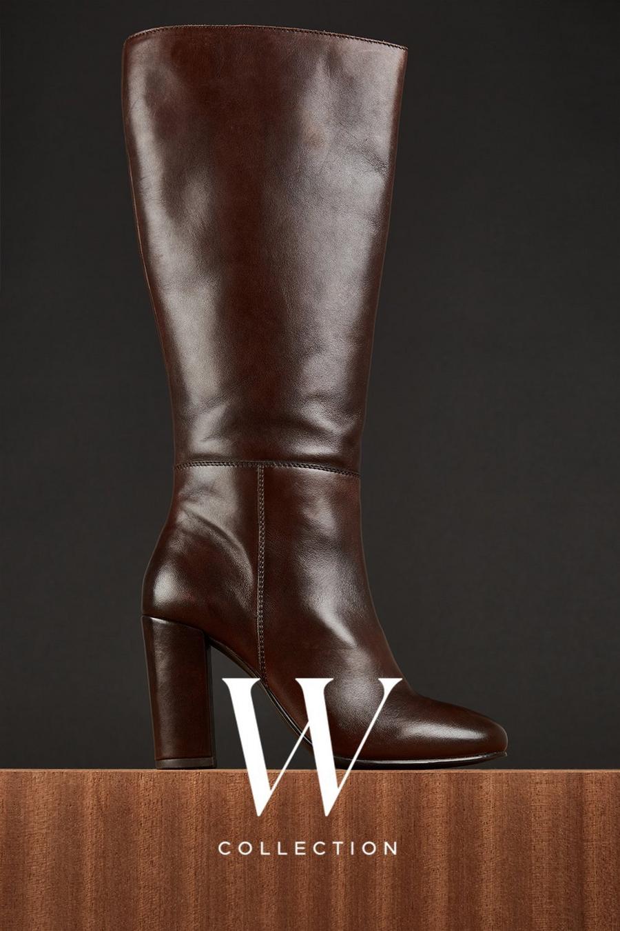 Opie Leather Knee High Boot